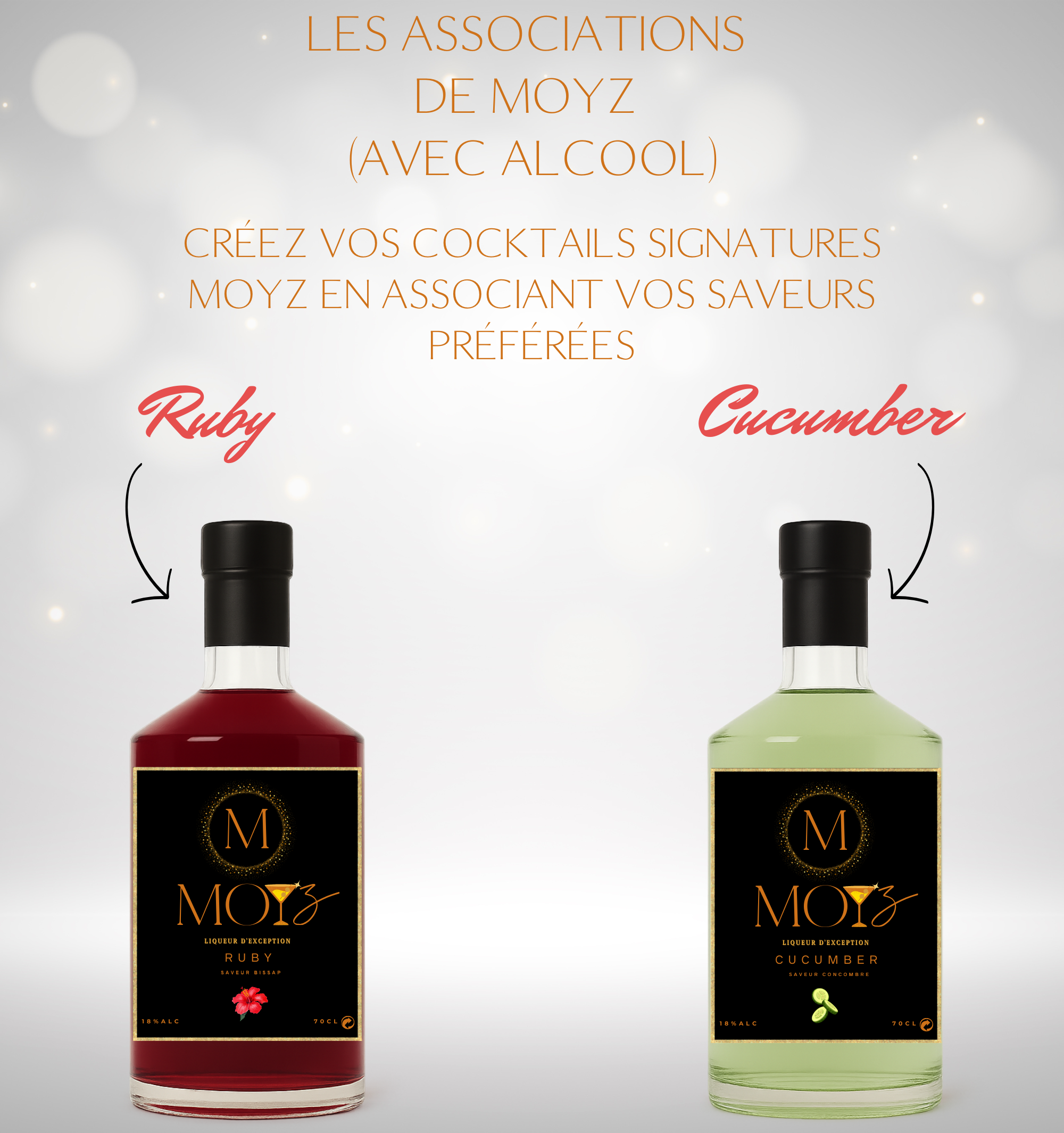 Mix & Match by MOYZ - RUBY & CUCUMBER // Liqueur de Bissap et Liqueur de Concombre